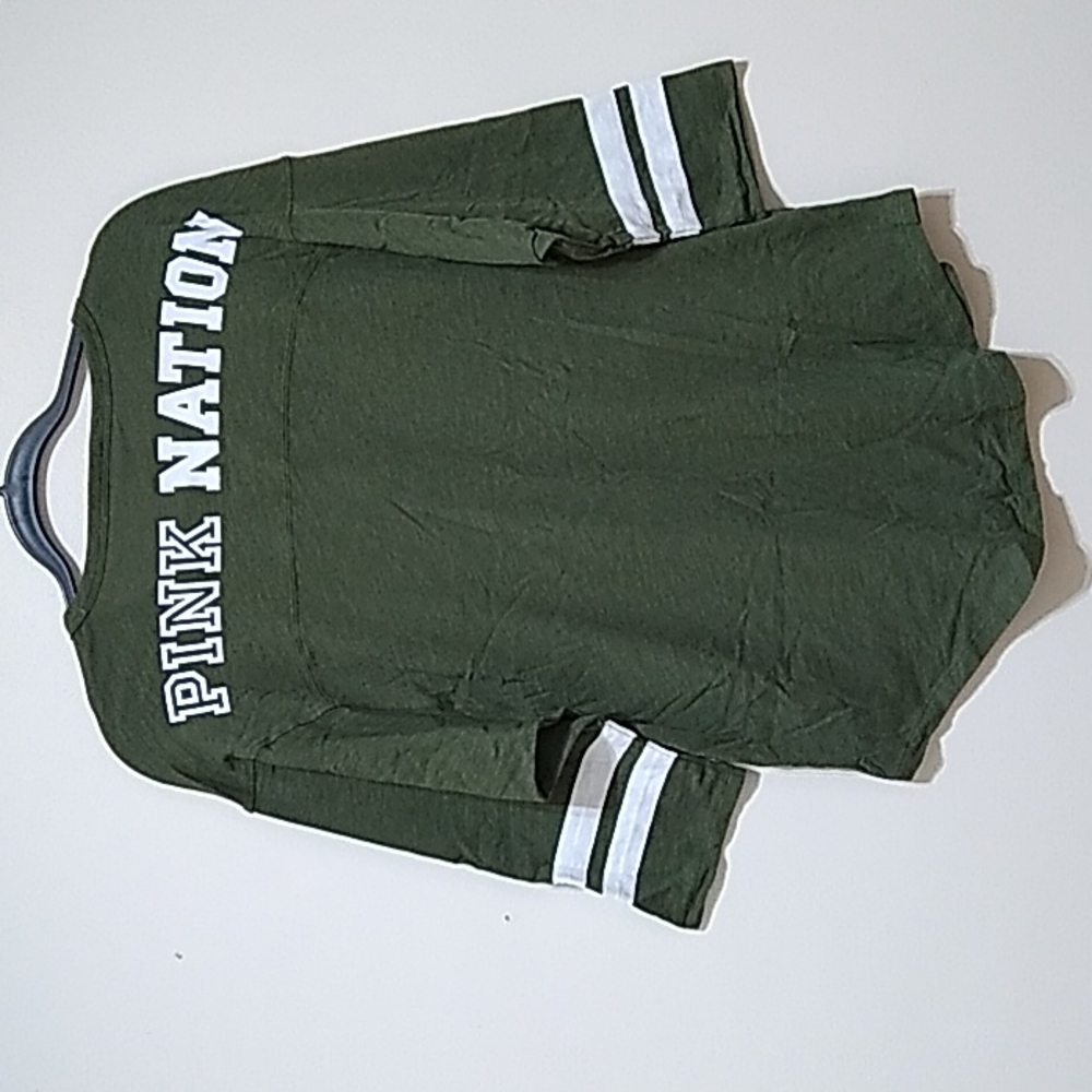 Victoria's Secret Pink Nation Baseball Tee - Picture 2 of 3
